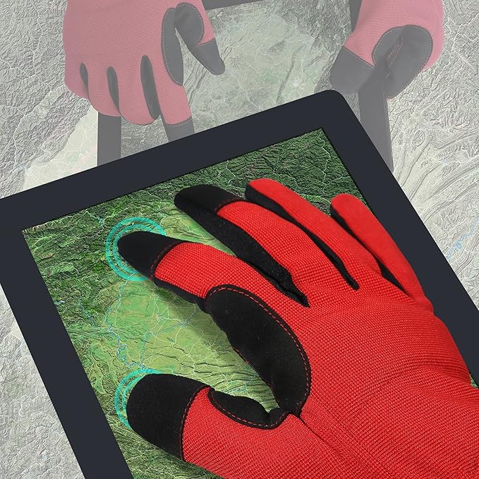 High Performance Work Gloves For Men(3 Pairs Pack), High Dexterity Touch Screen For Multipurpose,Excellent Grip (Medium)