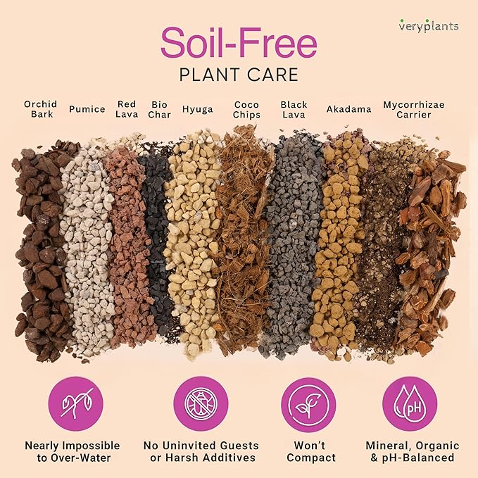 Molly's Orchid Potting Mix - Premium Gritty Soilless Orchid Mix - Chunky High Drainage vs Standard Potting Soil for Indoor Plants - Contains Bark, Coco Chips, Akadama, Pumice, Lava Rock 5 Dry Quarts