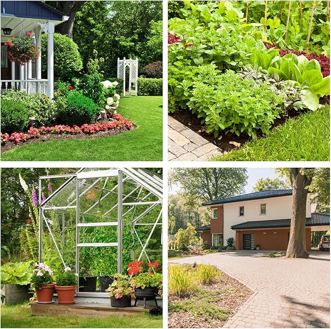 Non-Woven Weed Barrier Landscape Fabric, Durable Heavy-Duty Weed Removal Block, Easy to Set, Excellent Weed Control (3.2 oz) (3.2FT*320FT)