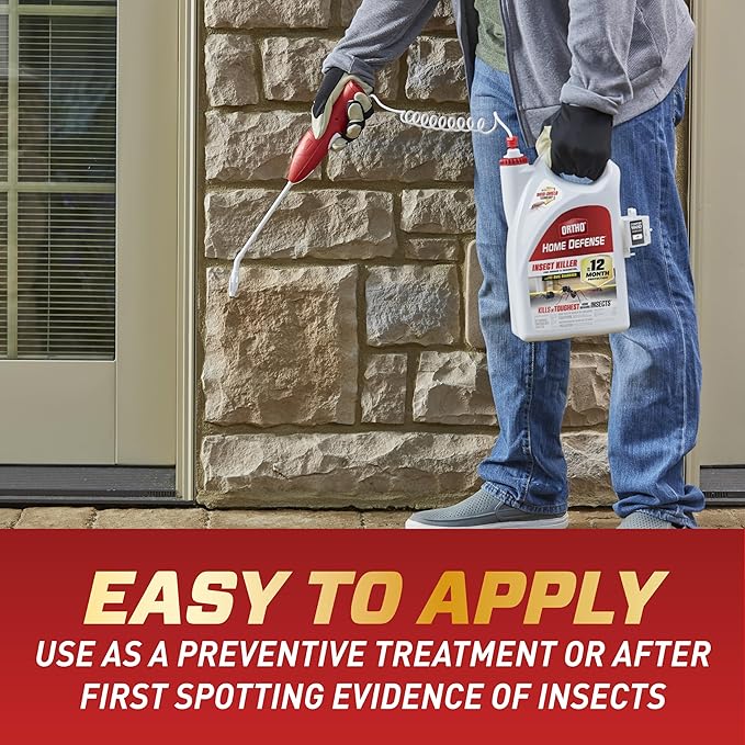 Ortho Home Defense Insect Killer for Indoor & Perimeter2 with Comfort Wand, Controls Ants, Roaches, and Spiders, 1.1 gal