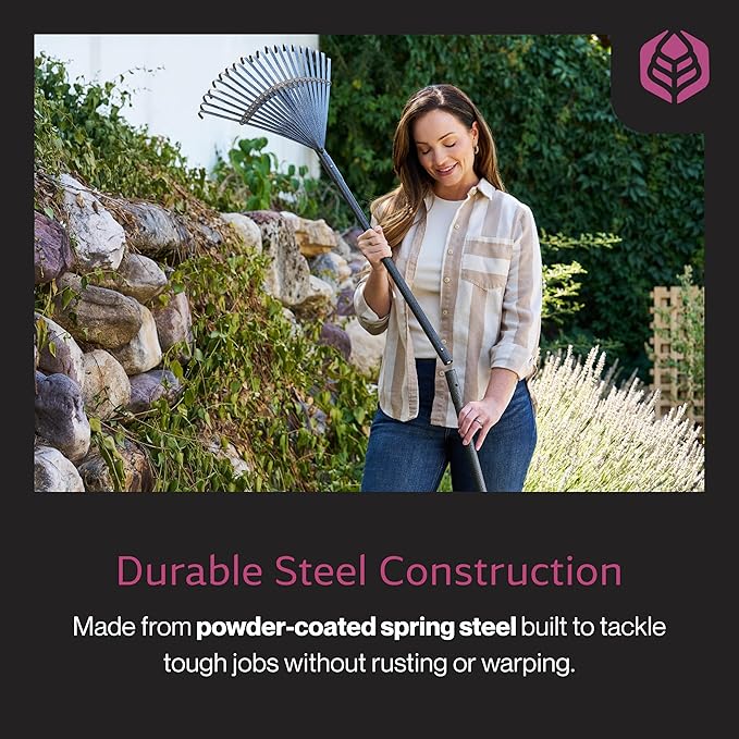 Yard Butler World’s Greatest Rakes | Heavy Duty All Steel Rake with Ergonomic Garden Claw, Free-Floating Tines & Long Metal Handle – Lawn, Yard, Bed, Landscape for Leaves, Grass & Debris,, Bundle Pack