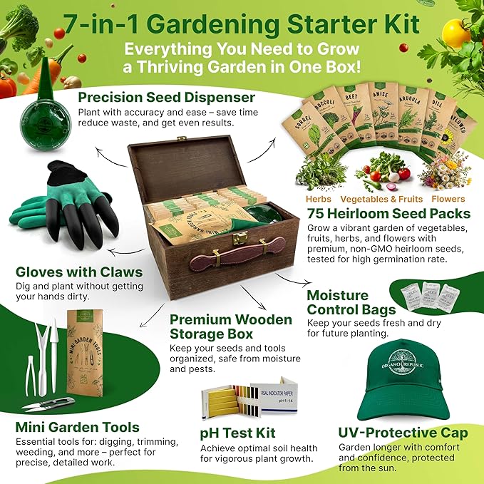 Medicinal & Tea Herb Seeds Variety Pack for Indoor & Outdoors - 75 Variety Pack. Non-GMO Heirloom Garden Seeds: Rosemary, Cilantro, Basil, Oregano, Parsley, Dill, Lavender, Catnip, Dill, Calendula