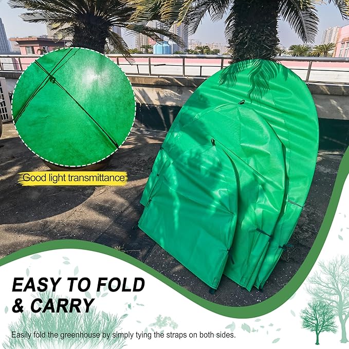 50″*50″*40″ Winter Plant Warm Covers - Raised Bed Cover, Garden Row Accelerator, Warm Tent Freeze Protection Humidity Domes for Germination, Seedling Propagation Protecting Plants from Animals 2PCS