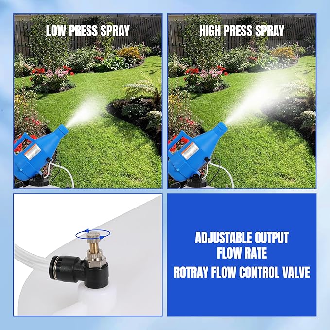 4.5L Electric ULV Fogger Sprayer 1.2 Gallon Portable Cold Mist Machine Spraying 30ft Spray Distance for Home, Yard, School, Garden, Church, Hotel, 2 Pack