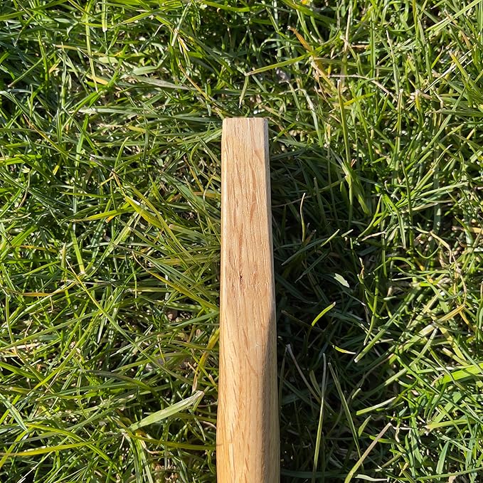 ALANX 14 inch Replacement Oak Wood Handle with one pin, Garden Hand Tool Handle