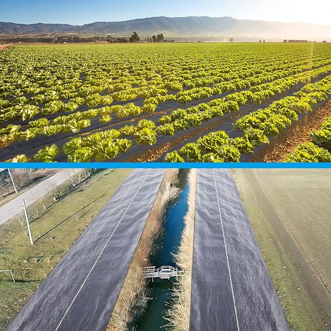 3ft x50ft Black Weed Barrier Landscape Premium Fabric-Heavy Duty Woven Ground Cloth with Superior Permeability Weed Control Convenient Design