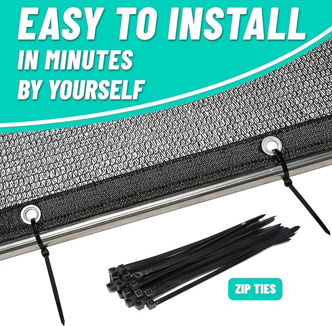 Royal Shade 30% Black Shade Cloth Custom Size 13FT x 78FT Mesh Tarp with Grommets for Garden Patio, Plant Shading, Greenhouse, Pergola, Chicken Coop, Dog Kennel, Lawn (We Make Custom Size)