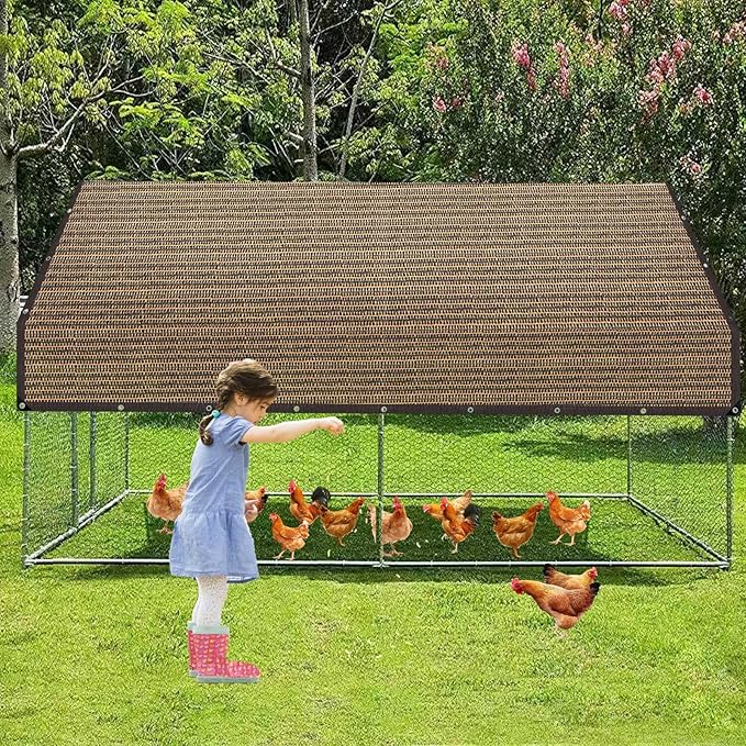 80% Sunblock Shade Cloth Net Resistant - 12x24Ft Garden Shade Mesh for Plant Cover, Greenhouse, Chicken Coop, Kennels, Tomatoes Plants