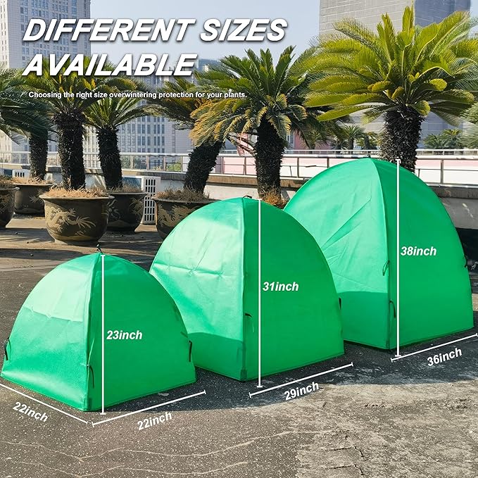 29″*29″*31″ Winter Plant Warm Covers - Raised Bed Cover, Garden Row Accelerator, Warm Tent Freeze Protection Humidity Domes for Germination, Seedling Propagation Protecting Plants from Animals 2 PCS