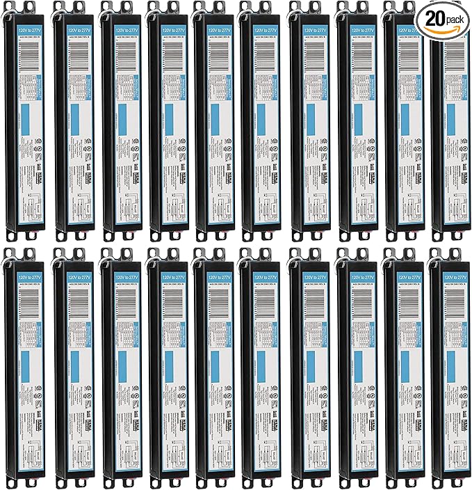 OHLECTRIC (20-Pack) Replacement for ICN-1P32-SC - 1 Lamp T8 Fluorescent Electronic Ballast |32W Rated Lamp Power, 120/277 Volt |Energy-Efficient Instant Start Operation