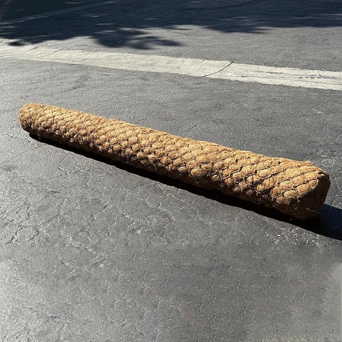 Sandbaggy Coir Fiber Log – 16" Diameter | 100% Biodegradable Erosion Control - Coconut Fiber - Slope Erosion (16" x 5 ft, 1, Count)