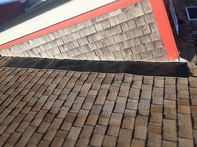 RHS Roof & Valley Snow Melting Mats – Ice Dam Prevention, American-Made, Black, Melts 2” Snow/Hour (15’ x 13”)