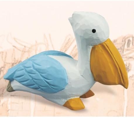 Pelican and Seagull Statue on Wood Pilings – Coastal Garden Decor, Nautical Bird Sculpture for Porch, Pool, Patio or Beach House - Marine Bird Sculpture Nautical Decor