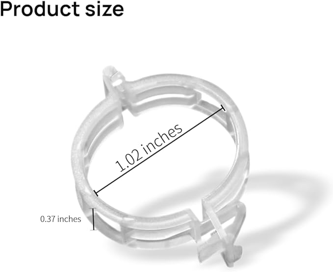 Safety Plastic fixed Clamp, Reusable Garden Support Clips for Climbing Plants, Plastic Trellis Clips for Fixing Tomato, Grape Vine, and Vegetable Plants (150, WHITE)