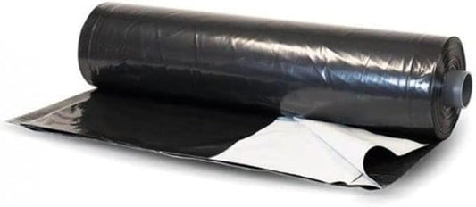 Farm Plastic Supply - Silage Tarp Black/White Plastic Sheeting - 5 Mil (20' x 75') - Heavy Duty Polyethylene Plastic Tarp for Silage Cover, Bunker Cover for Farming, Agriculture, Ground Covering