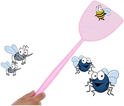 ChicRosa Fly Swatter, 3 Pack Strong Flexible Manual Swat Set, Assorted Colors, Long Range Handles, Indoor and Outdoor Racket for Bug, Mosquito, Bee, Spiders, Flies