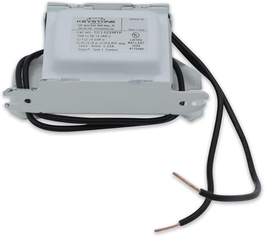 Replacement for SLI Sylvania Lighting 89g457 Ballast by Technical Precision - 120V Magnetic Ballast - Rapid Start Fluorescent Light Ballast - Operates 1 T8 and T12 Linear Lamps - 1 Pack