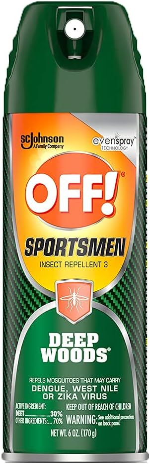 Off! Deep Woods Sportsman Insect Spray 6 Ounce (Pack of 8)