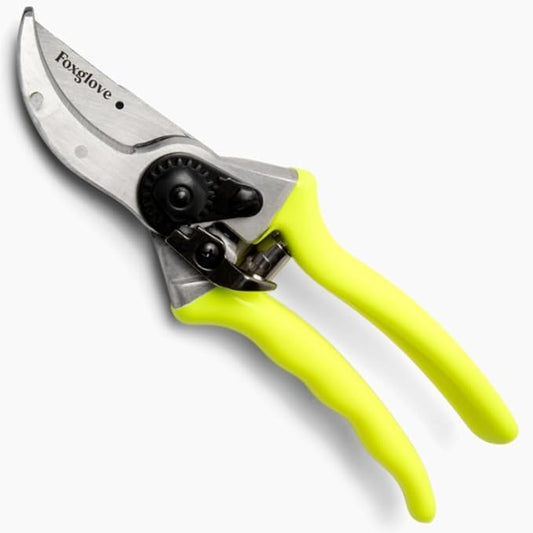 Foxglove 8.5" Garden Shears – Professional Bypass Pruners with Japanese High Carbon Steel Blades, Hand Pruners with Ergonomic Grip, Garden Clippers, Pruning Shears Heavy Duty