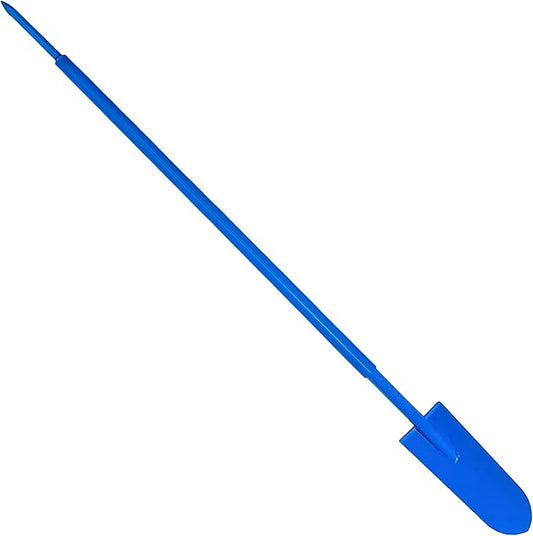 Sharpshooter Spade Shovel 78 Inch Drain Spade Trenching Shovel + Steel Digging Bar- Weighted Long Handle Sharp Shooter with Hardened Chromoly 15 Inch Head