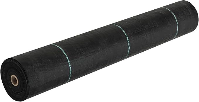 VEVOR Weed Barrier Landscape Fabric, 3x300 FT Heavy Duty Garden Weed Fabric, 3.2Oz Woven Weed Control Fabric, Weed Blocker Mat, Easy Setup, Durable PP Gardening Fabric for Driveway Ground Cover, Black