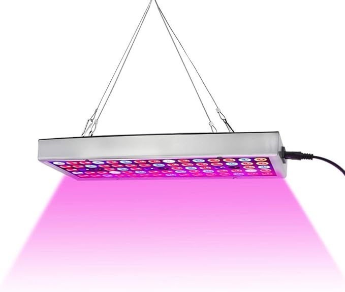 Juhefa LED Grow Lights, Full Spectrum Grow Lamp with IR & UV LED Plant Lights for Indoor Plants,Micro Greens,Clones,Succulents,Seedlings,Panel Size 12x4.7 inch