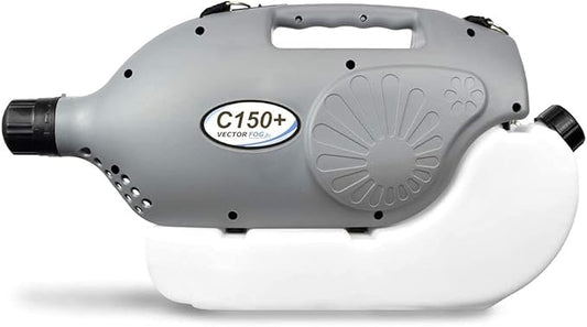 C150+ 110V Electric ULV Fogging Mosquito, Bug Insect Fogger Machine- Outdoor Yard Sprayer for Mosquitoes and Disinfectants-Mist Foggers for Mold, Insecticide (with Free Shoulder Strap)- 6L