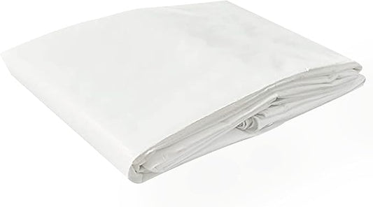Tarps Now 16x20 Feet Poly Tarp |12 MIL Heavy Duty Waterproof Cover |Rip and Tear Proof Plastic Tarp with Rustproof Aluminum Grommets & Reinforced Edges |Ideal for Roof Repairs, Landscaping-White