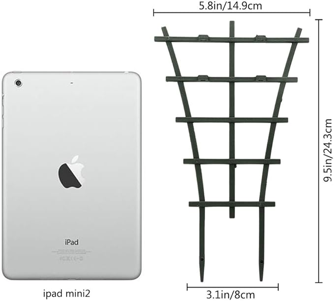 Mini Plant Trellis Garden Trellis for Climbing Plants Outdoor Plastic Superimposed Potted Plant Support Flower Supports (4 Pcs)