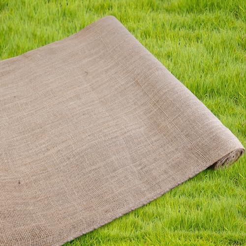Agfabric Natural Burlap Fabric Roll,72 inch X 15 Feet Tree Wraps for Winter,Burlap Plant Covers for Trees and Shrubs Winter Protection,Garden Fabric