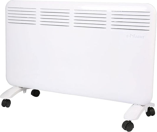 Convection Space Heaters for Indoor Use, 1500W, Quiet Heating, Auto Thermostat, 24H Timer, 3 Modes, Wall Mounted/Freestanding, Electric Panel Heater for Bedroom, Bathroom, Office