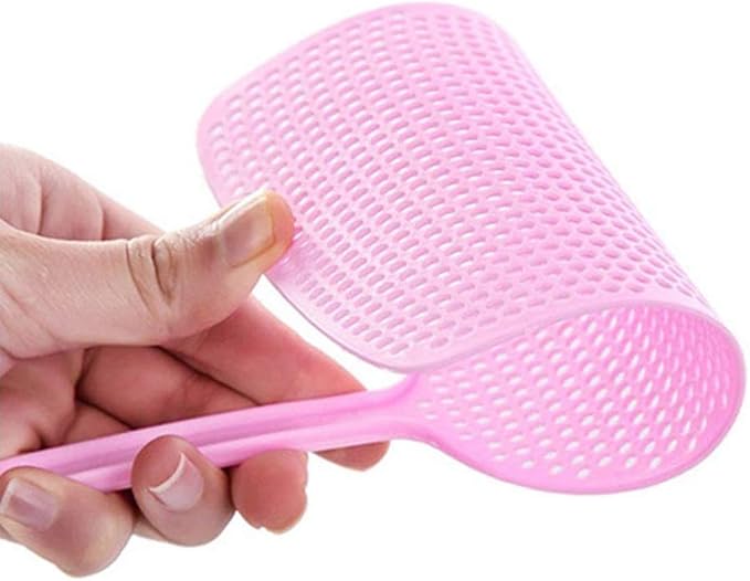 ChicRosa Fly Swatter, 3 Pack Strong Flexible Manual Swat Set, Assorted Colors, Long Range Handles, Indoor and Outdoor Racket for Bug, Mosquito, Bee, Spiders, Flies