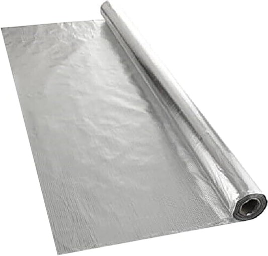 US Energy Products Highly Reflective Silver FOIL Mylar Film Insulation Sheets: Ideal for: Grow Room, Greenhouse, Farming, Plant Growth, Energy Saving, SAUNAS, and More: (48INCH X 125FT) Sheets