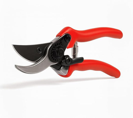 HortiSnip 8-Inch Bypass Pruning Shears, Professional Garden Shears with Sharp Steel Blade, Heavy Duty Pruners for Gardening, Plant Trimming, Cutting Stems & Branches