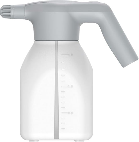 1.5L/2L Rechargeable Electric Spray Bottle | Automatic Indoor Plant Sprayer | Continuous 3-Hour Runtime | Perfect for Gardening & Home Use(White,1.5L)