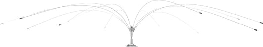 Bird B Gone - Bird Spider 360 Repellent - Deters Seagulls and Other Birds from Landing - Durable Weatherproof Design - for Boats, Docks, Roofs, Etc - Easy Installation - with PVC Base - 8ft