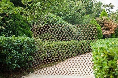 Nature Willow Trellis Expandable Plant Support Plant Climbing Lattices Trellis Willow Expandable Trellis Fence for Climbing Plants Support 36x92 Inch,Double Panel (1, Willow Wicker Fence)