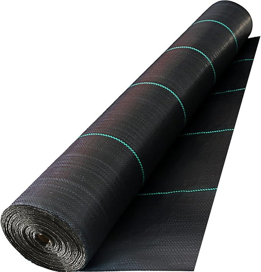 Happybuy Driveway Fabric, 13x60ft Commercial Grade Landscape Fabric, Garden Weed Barrier Fabric Heavy Duty, Geotextile Fabric Underlayment Gravel, Ground Cover Drainage Fabric, Weed Mat Cloth