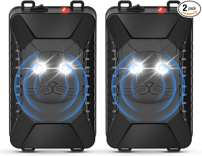 Rodent Repellent for Car Engines, 2 Pack Plug-in Rodent Repeller Ultrasonic Indoor, Battery Operated Car Mouse Repellent Under Hood, Keep Mice Rat Squirrel Out of Car, Attic, Garage, Barn