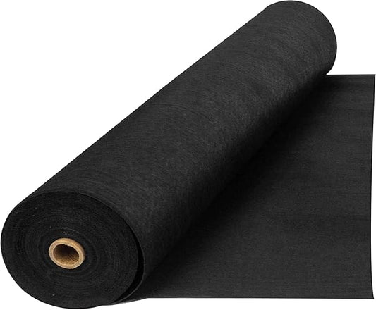 GAOMON Geotextile Landscape, 3ft x 300ft & 6oz Geotextile Fabric, PP Drainage 350N Tensile Strength & 440N Load Capacity, for Driveway & Road Stabilizationr, Erosion Control, French Drains, Black