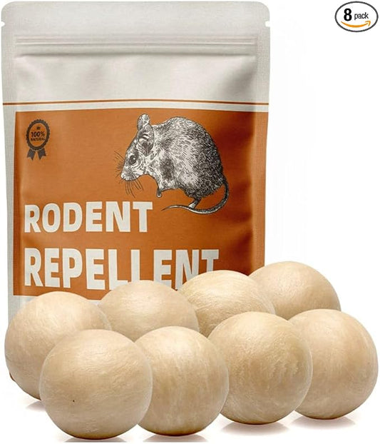 Rodent and Mice Repellent, Mouse Repellent Indoor, Peppermint Oil to Repel Mice and Rats, Mice Repellent, Rat Repellant, Keep Mice Out Nesting-8P