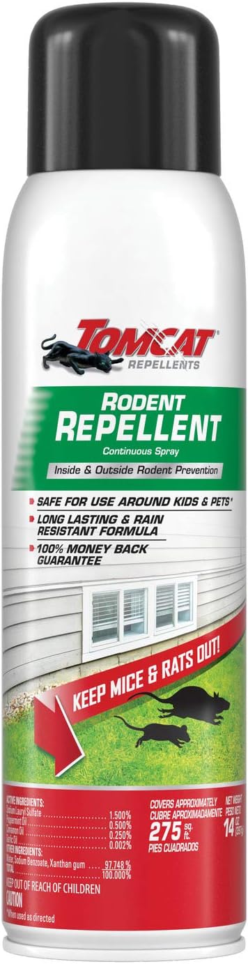 Tomcat Repellents Rodent Repellent Continuous Spray, 3-Pack, 14 oz