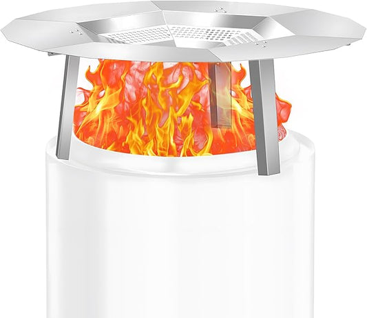KEESHA Heat Deflector for Solo Stove Bonfire 19.5"-Heat Plate for Fire Pits Heat Deflector for Solo Stove Bonfire Accessory with 3 Detachable Legs, 304 Stainless Steel