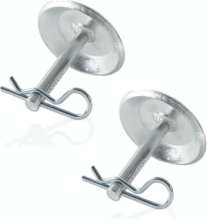 (2-Pack) 2205071 and 2208864 Replacement Snow Plow Skid Shoes - Replaces Part ATV UTV Polaris K-Plow Nos - Hardened Steel Snow Plow Non-Slip Base - with Quick-Release Cotter Pins