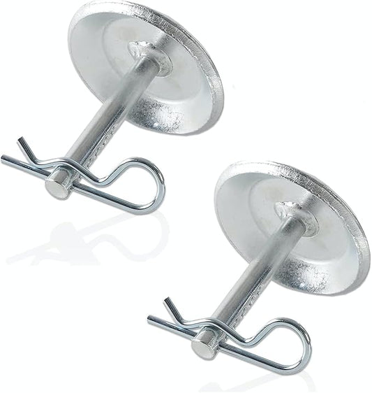 (2-Pack) 2205071 and 2208864 Replacement Snow Plow Skid Shoes - Replaces Part ATV UTV Polaris K-Plow Nos - Hardened Steel Snow Plow Non-Slip Base - with Quick-Release Cotter Pins