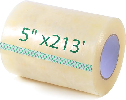 Greenhouse Repair Tape, 6.3 mil Thickness Greenhouse Plastic Tape, Clear UV Resistant Greenhouse Sheeting Coverings Film Tape(5inX213ft)