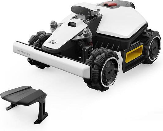 LUBA mini AWD 1500H Robot Lawn Mower with Garage, Mowing 0.37 Acre, All-Wheel-Drive for 80% Slope, UltraSense AI Vision+RTK Auto-Mapping, Cutting Height 2.2"-4.0"
