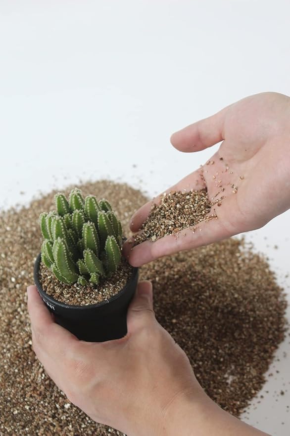 10QT Organic Vermiculite for Plants, Horticultural Soil for Potted Plants, Coarse Hydroponic for Succulent Orchid Gardening Reptiles
