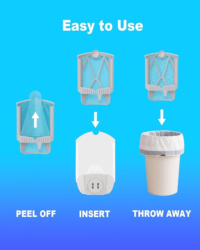 16 Pcs Refill Cartridges Compatible with Zevo M364 and Max Flying Insect Trap Vevo Bug Killer Plug-in Indoor Light Starter Kit Device
