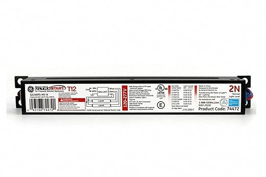 GE454MVPS90-F Ultra Start T5 Ballast